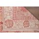 Vintage Turkish Oushak Handmade Wool Cotton Pink Area Rug 115x211