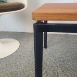 Vintage coffee table, minimalist modernist design, teak, 1960s.