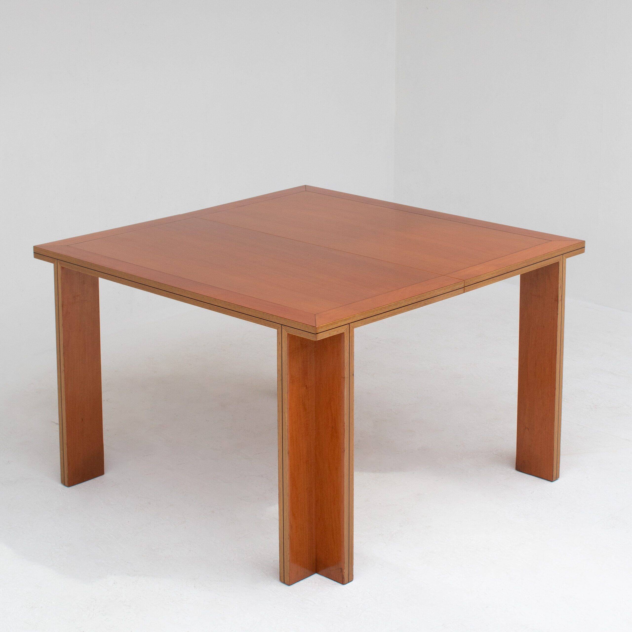 Vintage dining table set with armchairs