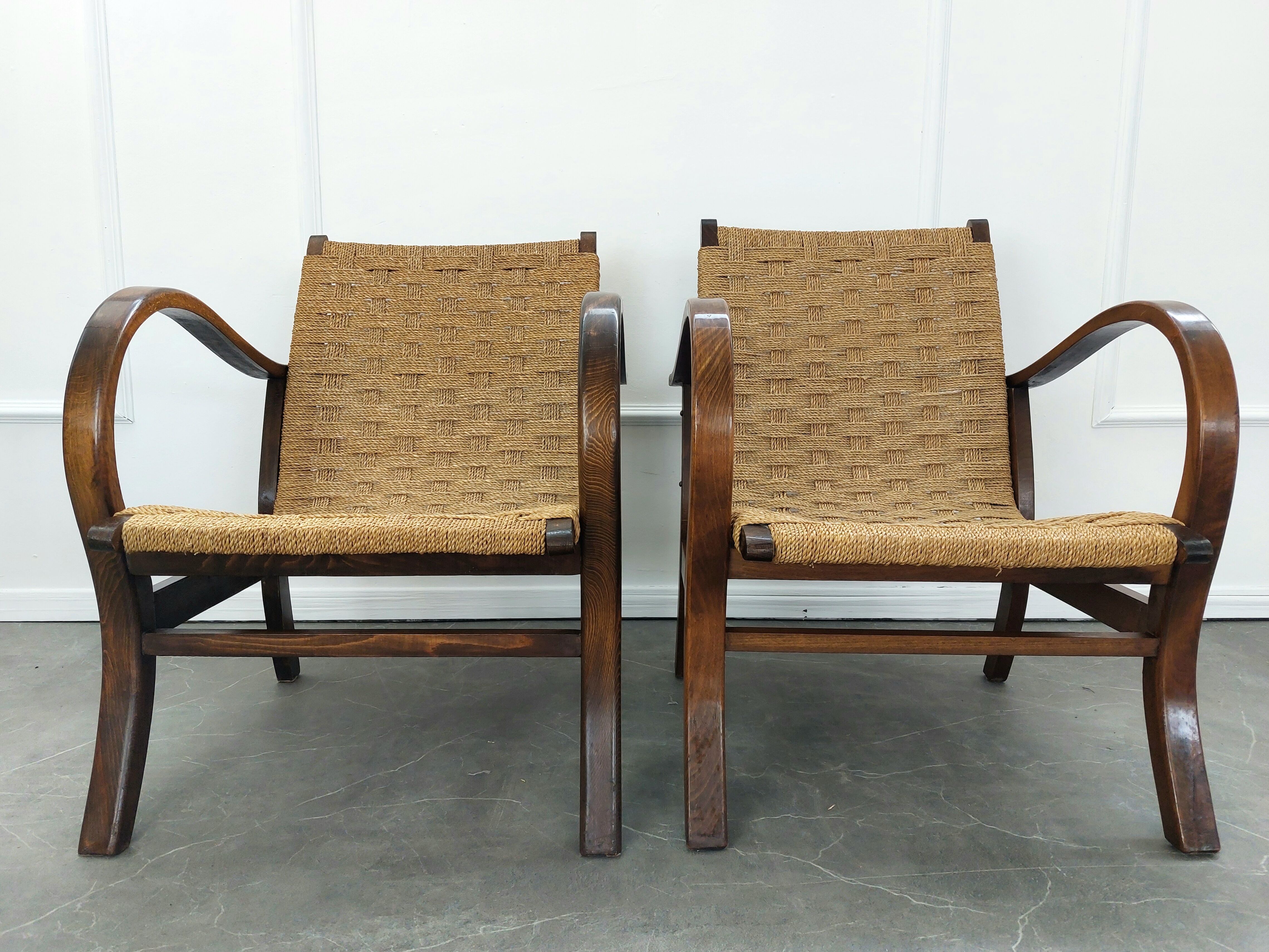 Pair of Bauhaus armchairs by Erich Dieckmann