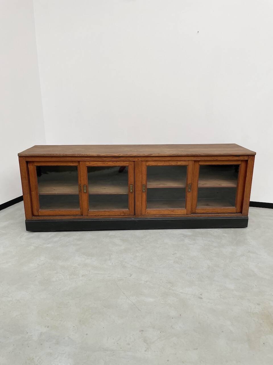 Enfilade de métier XXL chêne portes vitrées