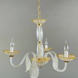 Murano glass chandelier with three lights, 20th century