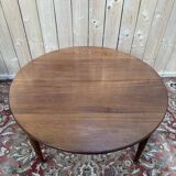 Table à manger ronde en acajou de style Louis XVI 230 cm