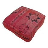 Handmade Berber pouf in wool 60 X 60 X 20 CM