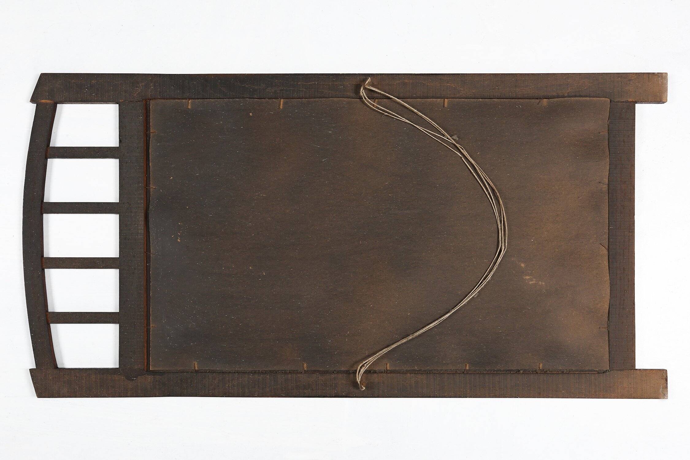 Art Deco Mirror in Wood with Facet Cut Mirror, 1930s