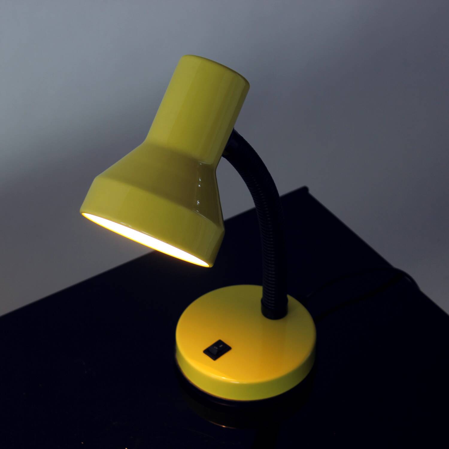 Yellow Rendi "Baby 2" Adjustable Desk Lamp, Czechoslovakia 1990s