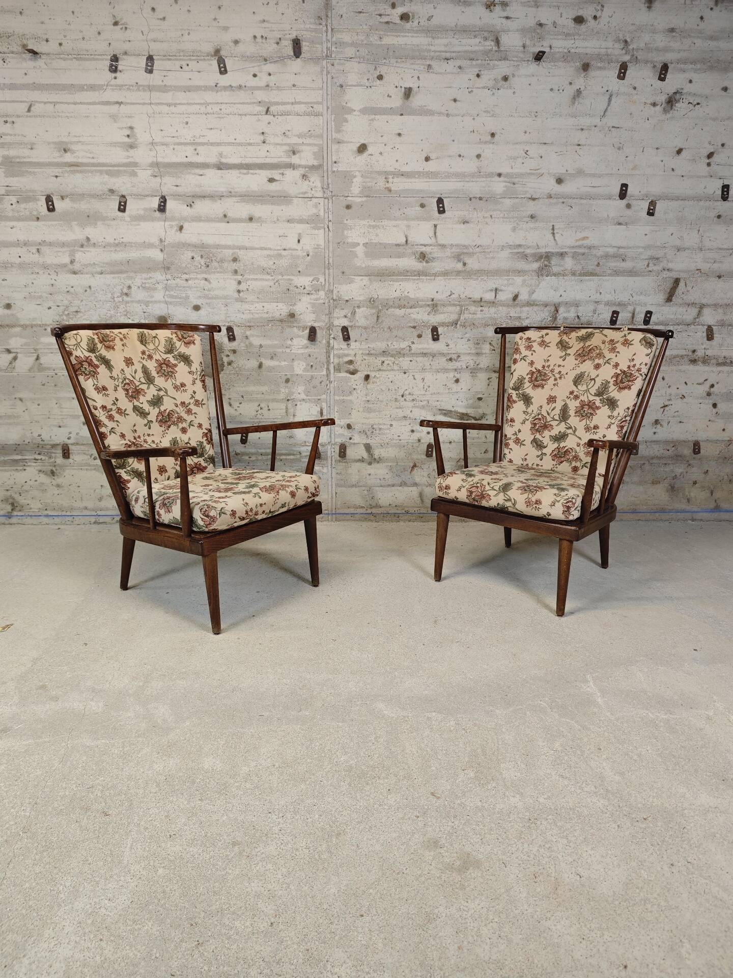 Lot de 2 fauteuils Baumann éventail