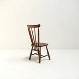 Set of 6 Vintage Chairs in the Japandi Brutalist Style