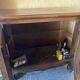 Old low cabinet with 2 wooden doors