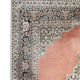 Oriental pakistani area rug orange wool carpet- 135x185cm