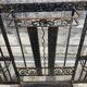 Art deco wrought iron coat rack