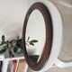 Miroir ovale vintage années 60/70 69*54 cm