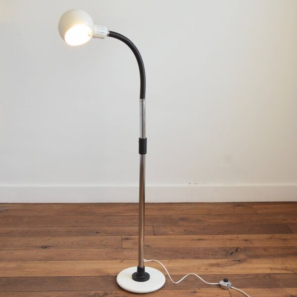 Lampe de sol / Lampadaire spot orientable 1970 vintage