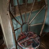 Set of 6 vintage rattan chairs