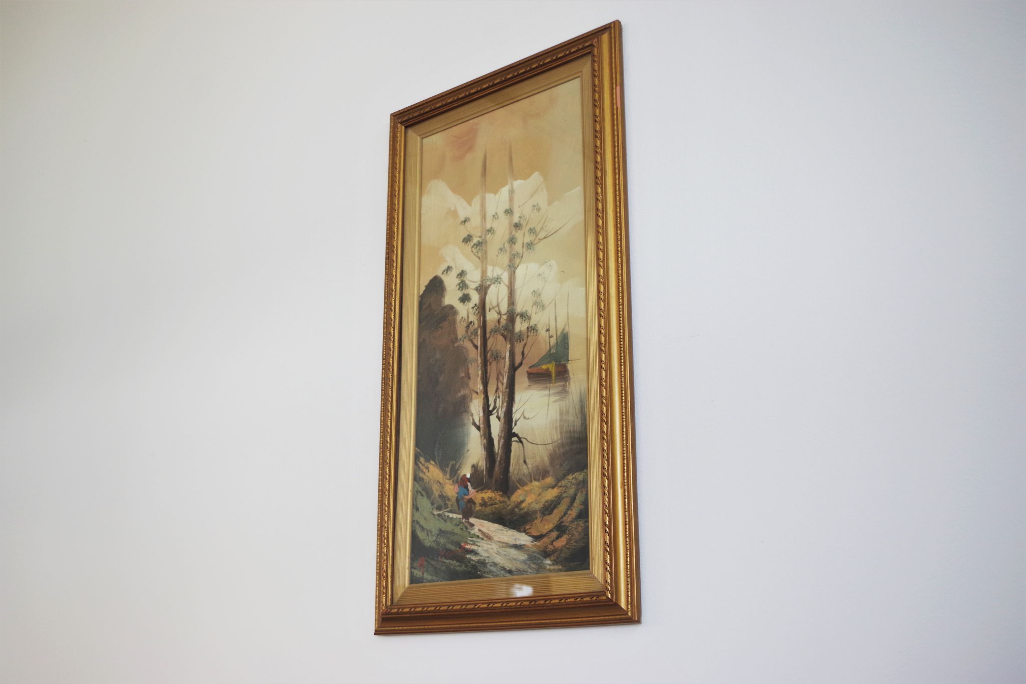 Paintings, oil on canvas, Moretti, 1970, set of 3