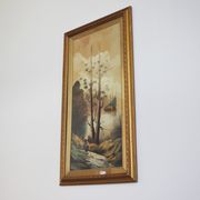 Paintings, oil on canvas, Moretti, 1970, set of 3
