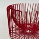 Ehlén Johansson for Ikea - metal red 'Trådig' fruit bowl basket