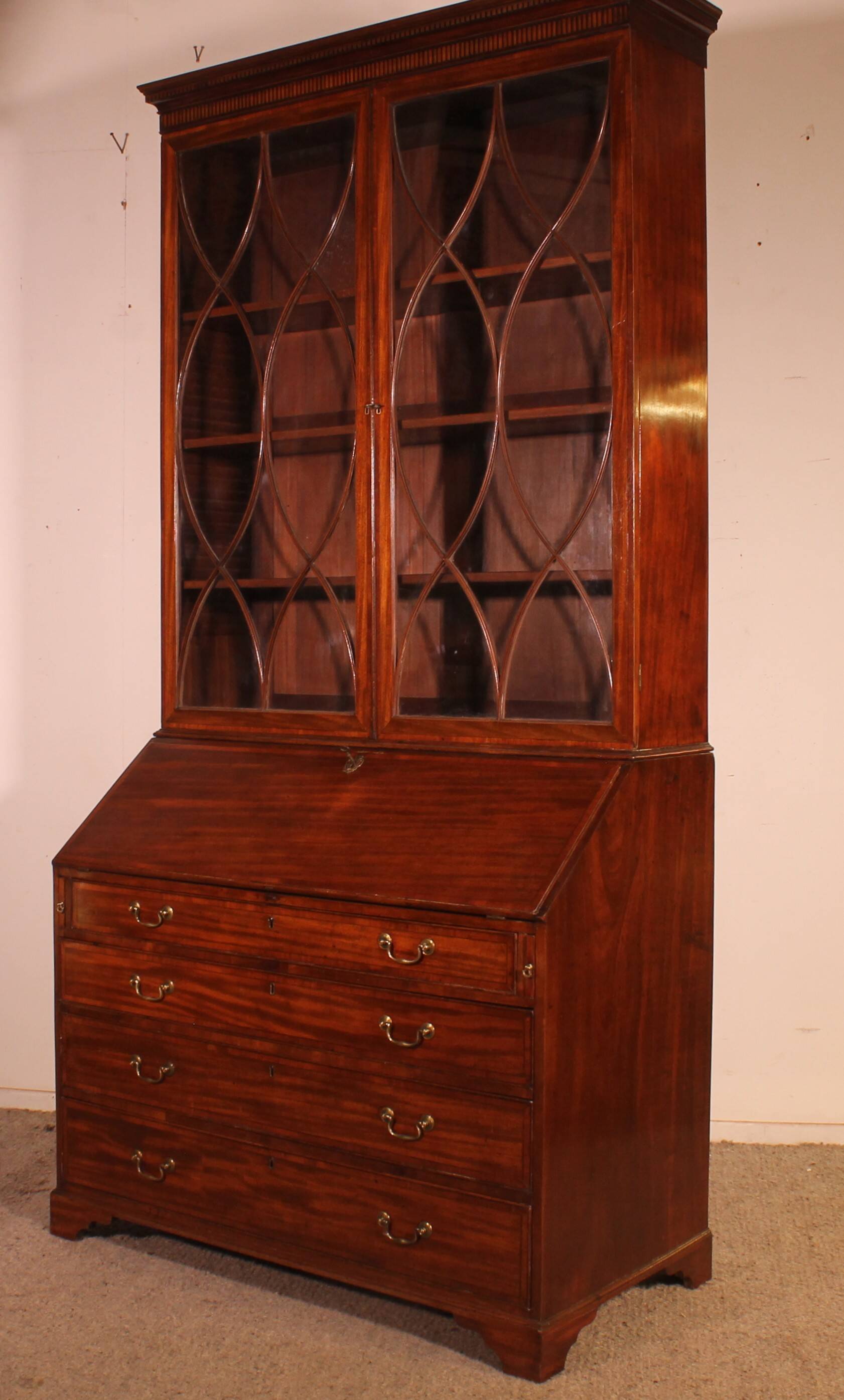 18th Century Mahogany Secretary - England