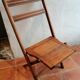 Wooden folding chair