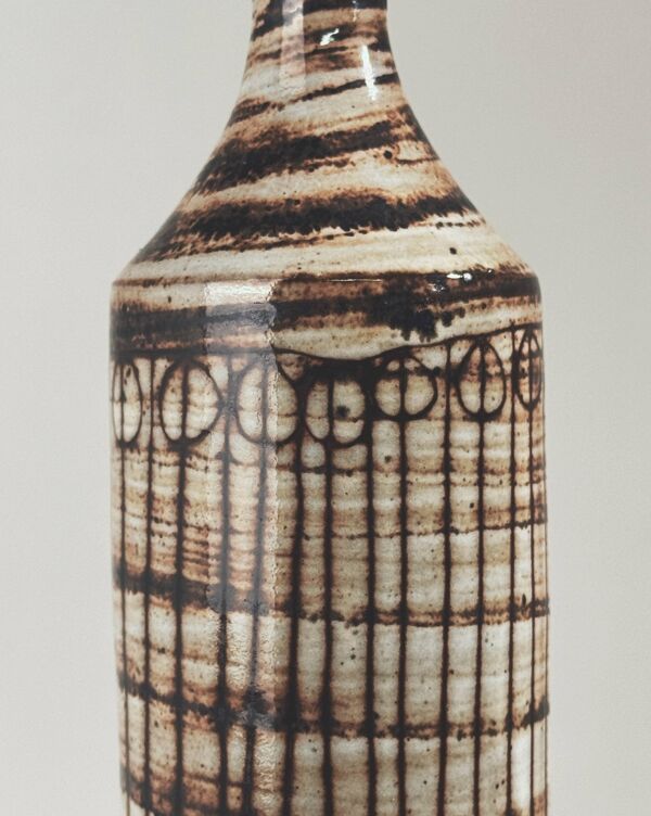 Vase soliflore en céramique par Jacques Pouchain, Dieulefit, France