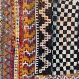 Tapis ancien tribal marocain fait main 124x142 cm