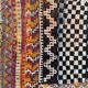 Moroccan handmade antique tribal rug 124x142 cm