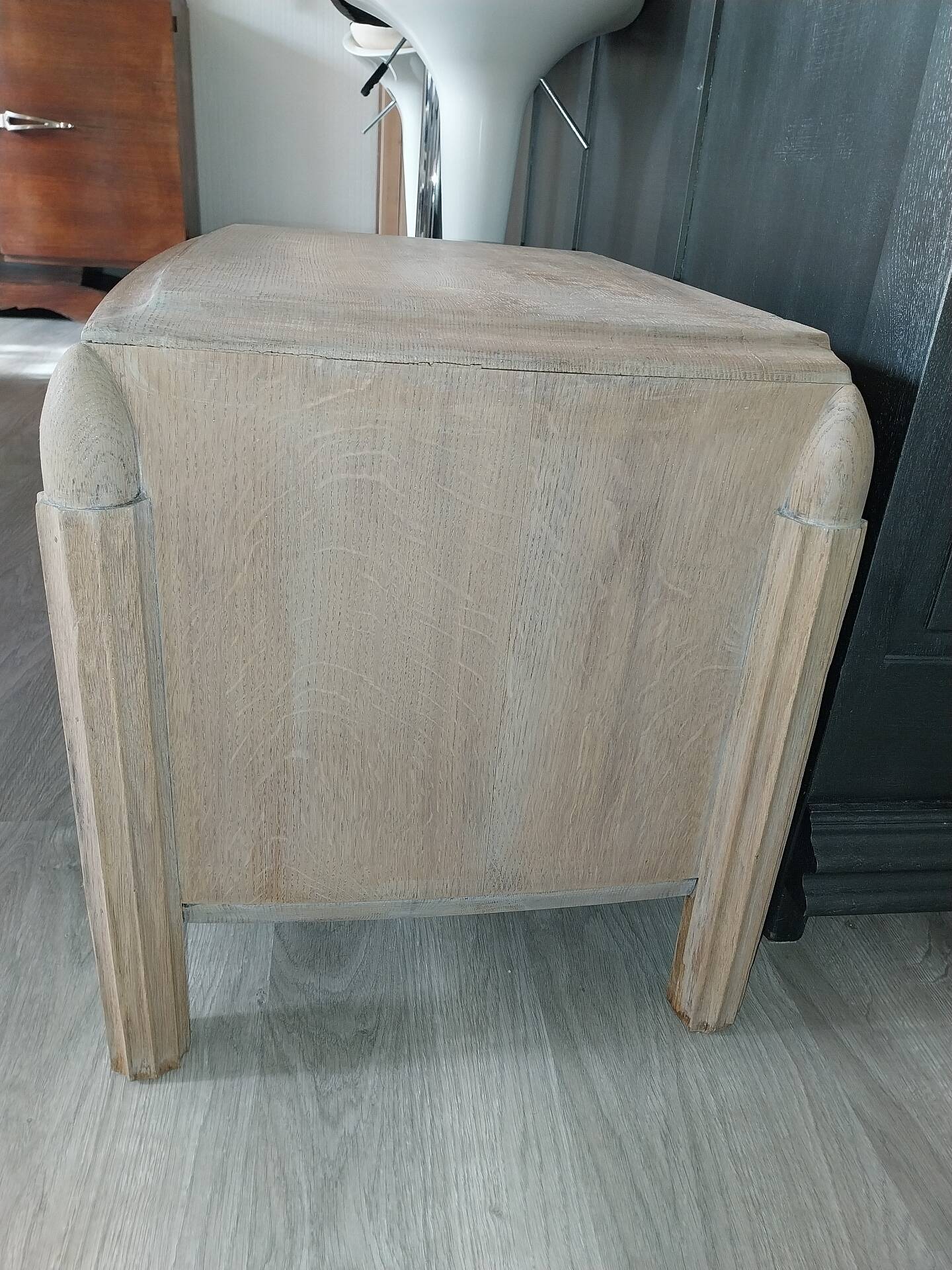 Oak household furniture from the 1930s.
