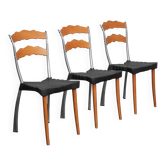 Set of 3 Sedlak dining chairs by Bořek Šípek for Vitra, Switzerland, 1992