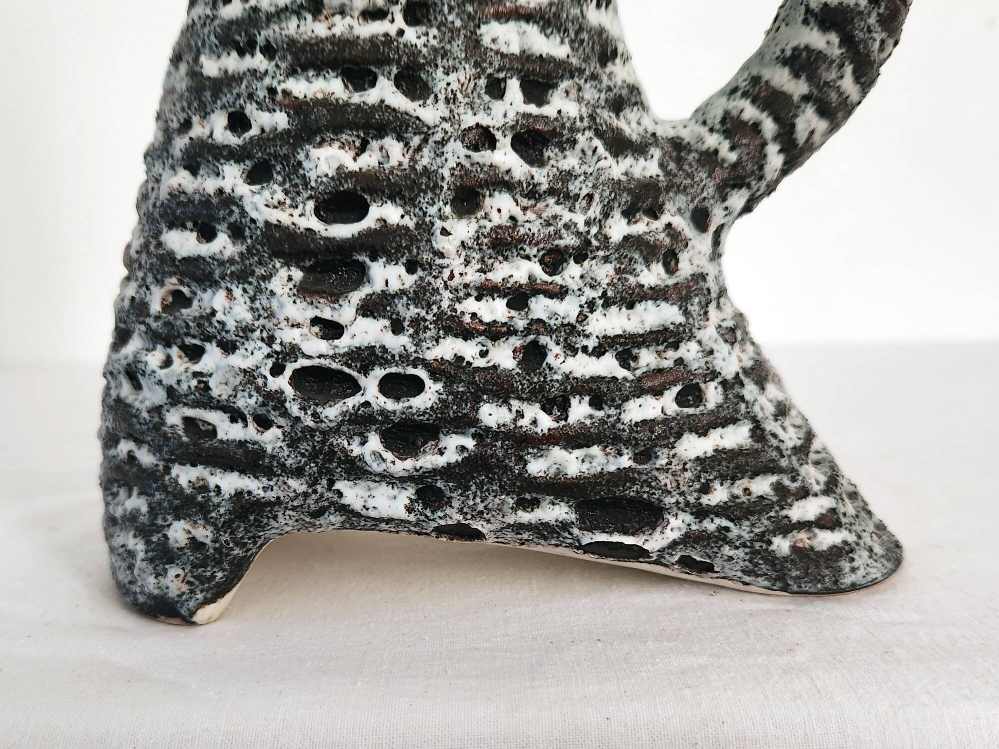 Vintage Fat Lava Ceramic Vase