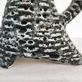 Vintage Fat Lava Ceramic Vase