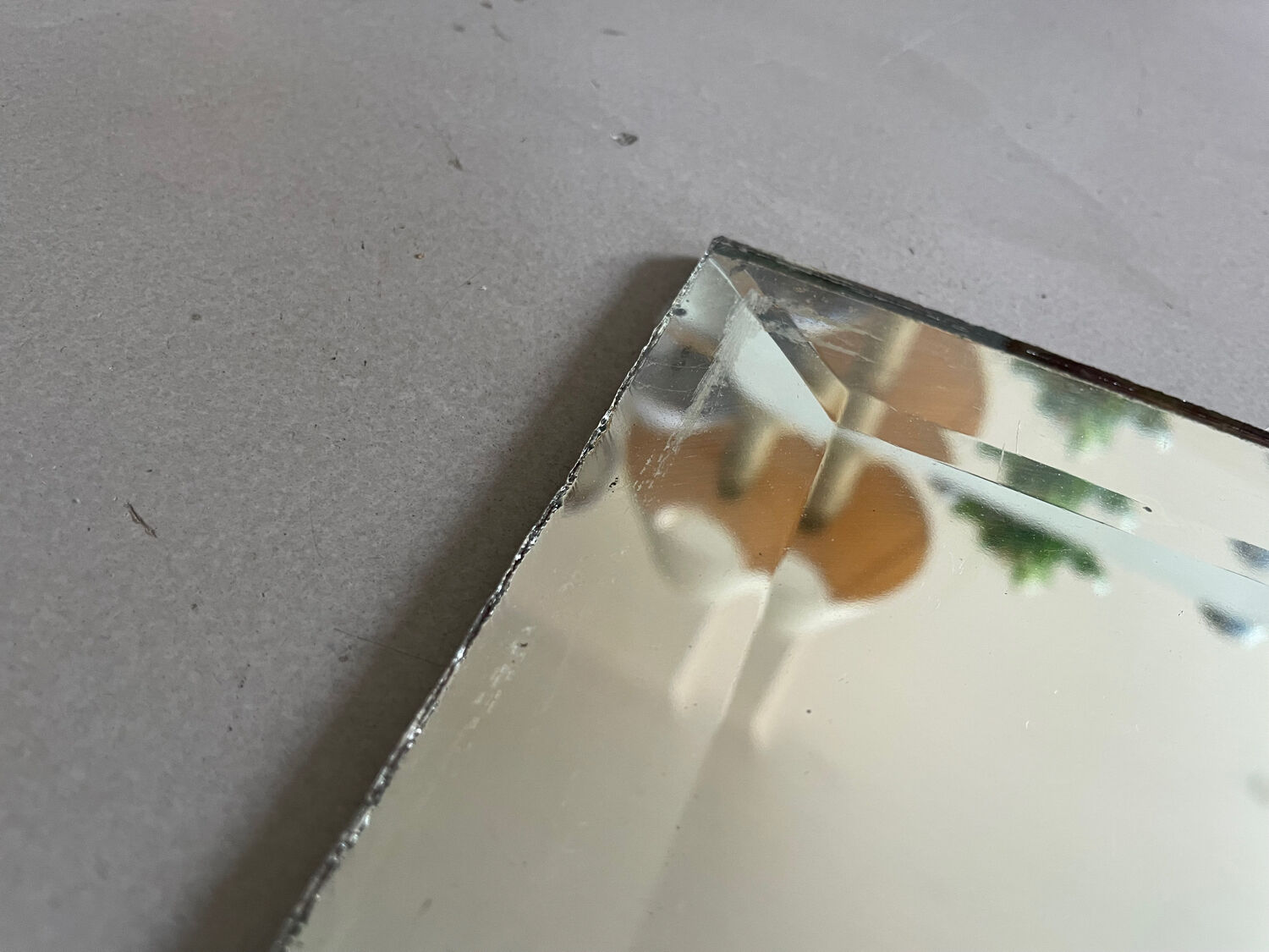 Fine beveled mirror 24x106cm