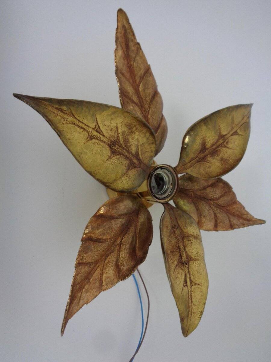 Hollywood Regency Wall Lamp by Willy Daro for Massive, Belgium, 1970s