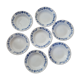 Set of 7 floral pattern soup plates ЗиК