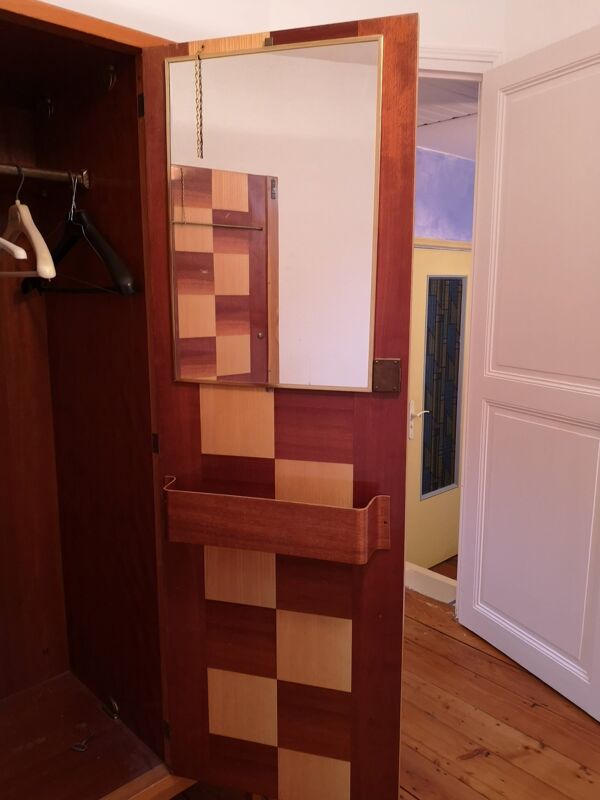 Armoire dressing 4 portes vintage 1950