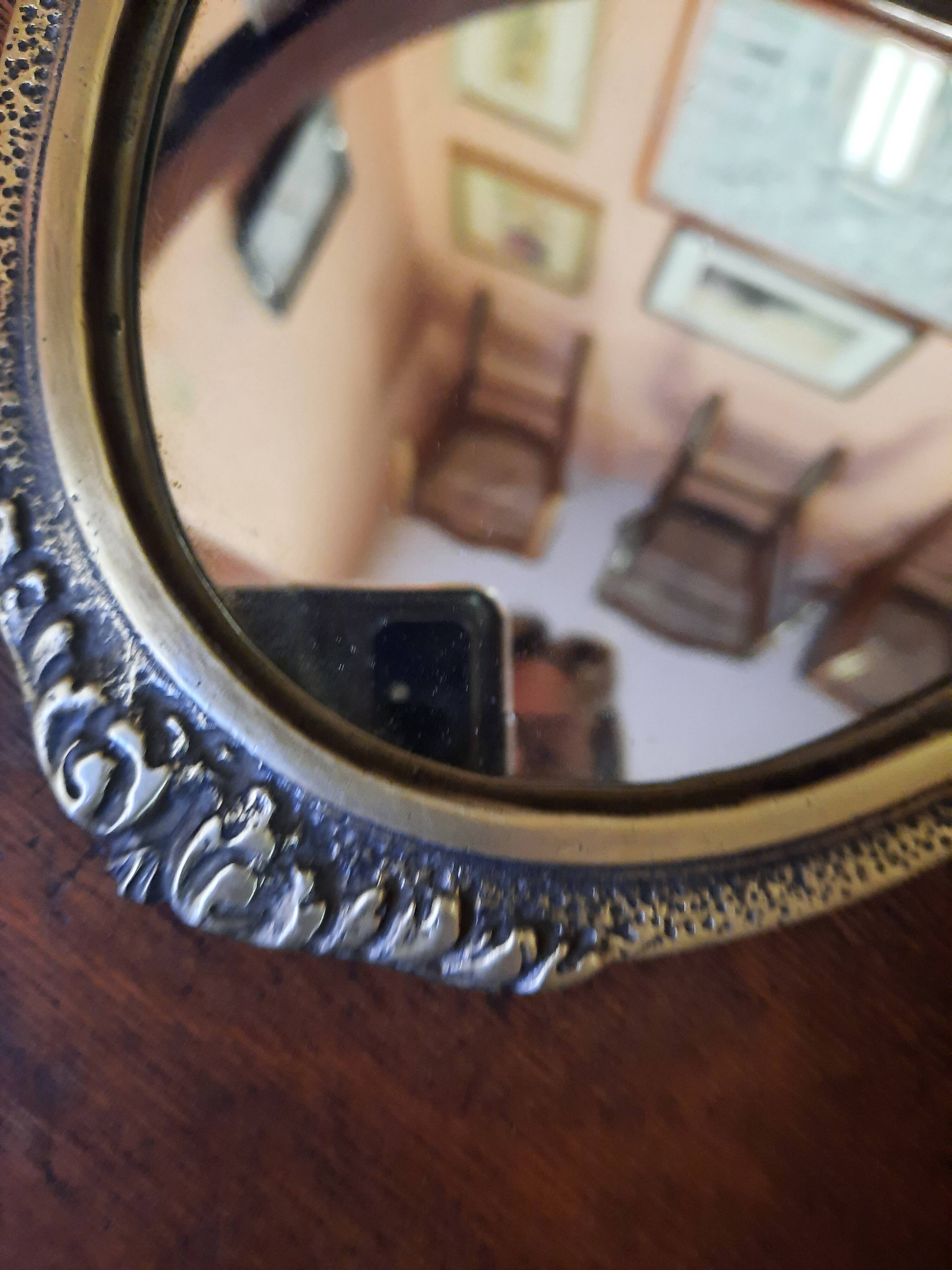 Baroque bronze mirror