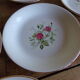 7 hollow plates Faïencerie de Gien model "Pompadour"