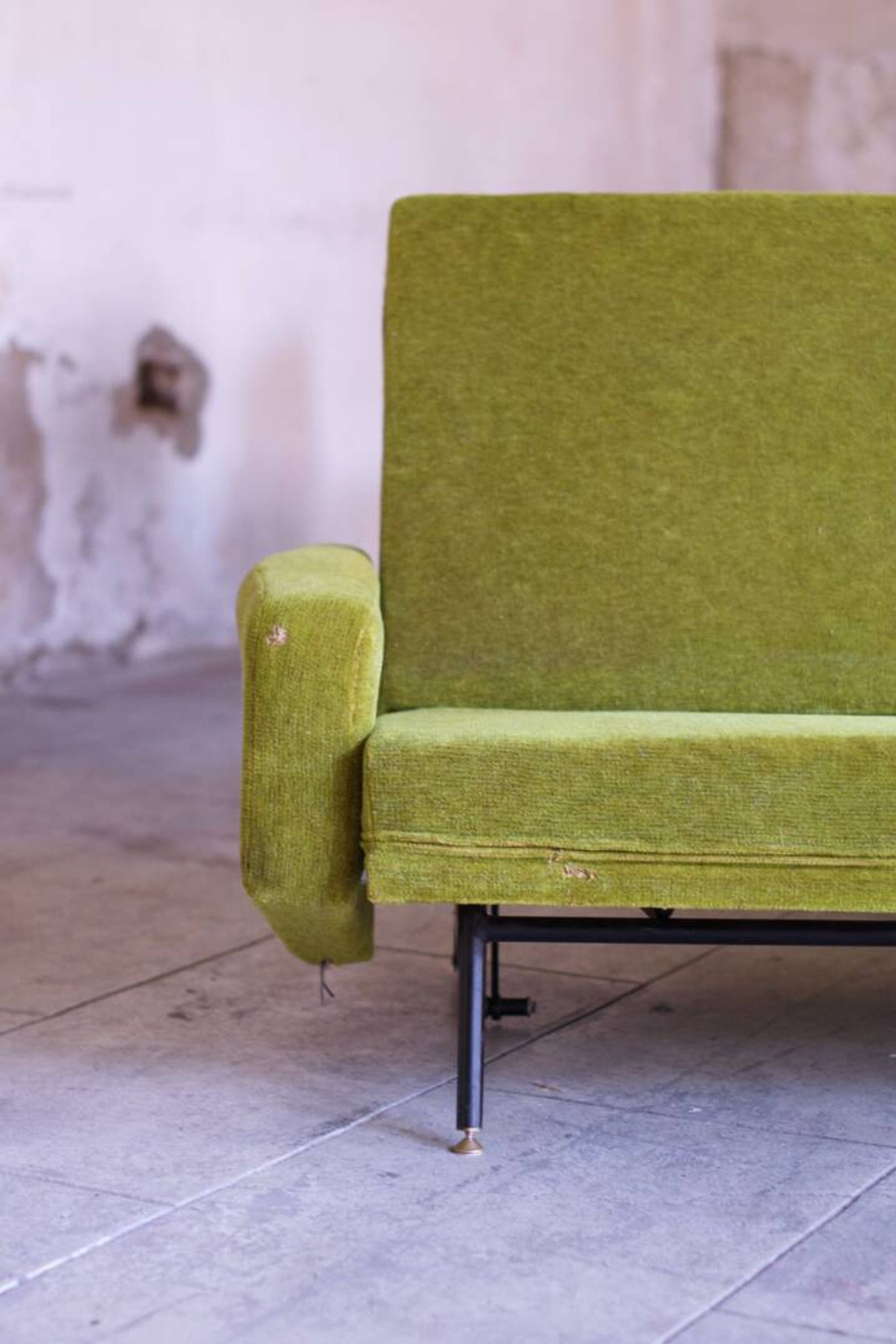 Set de salon canapé - 2 fauteuils design 1960 par Paul Geoffroy Troika Airborne