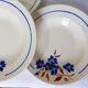 4 vintage Badonviller soup plates 211246