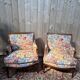 Pair of large armchairs in Louis XVI - Neoclassical style