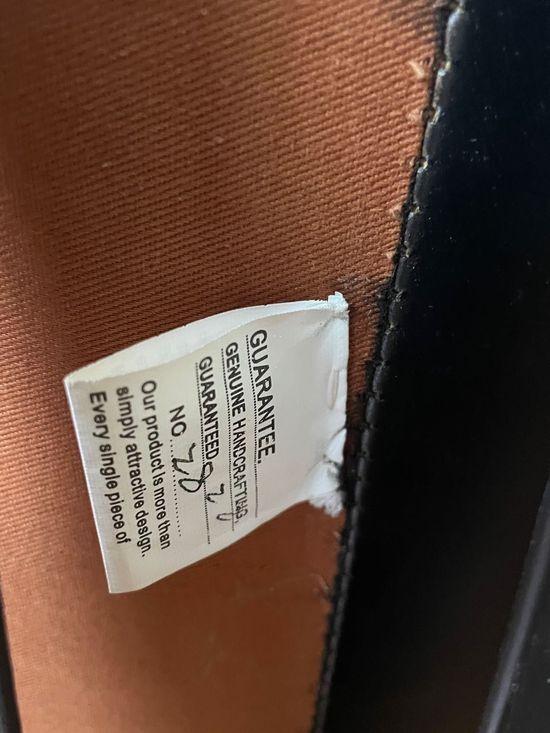 Vintage leather ottoman stool