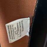 Vintage leather ottoman stool