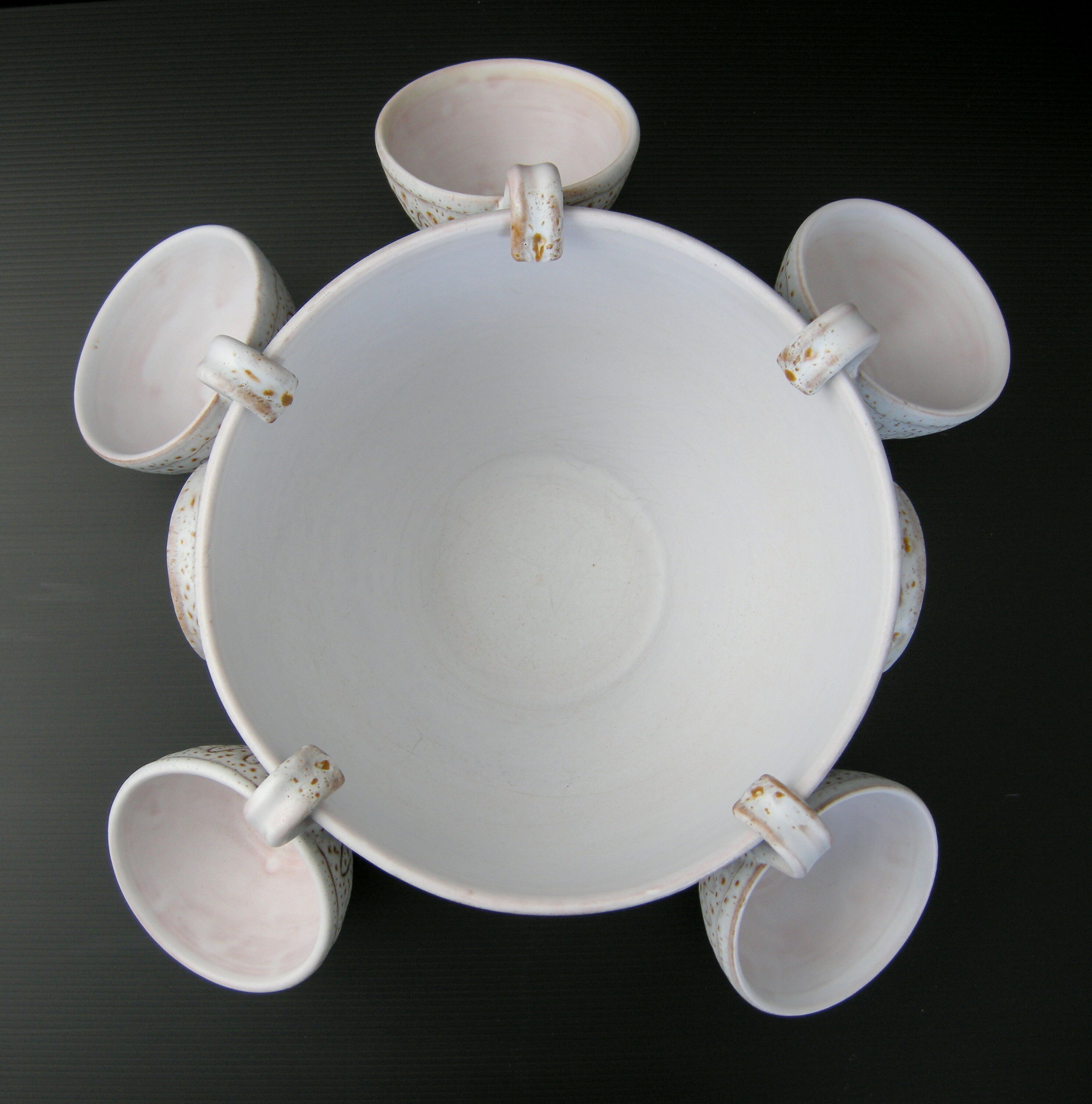 Service at sangria Jean Austruy vintage 1960