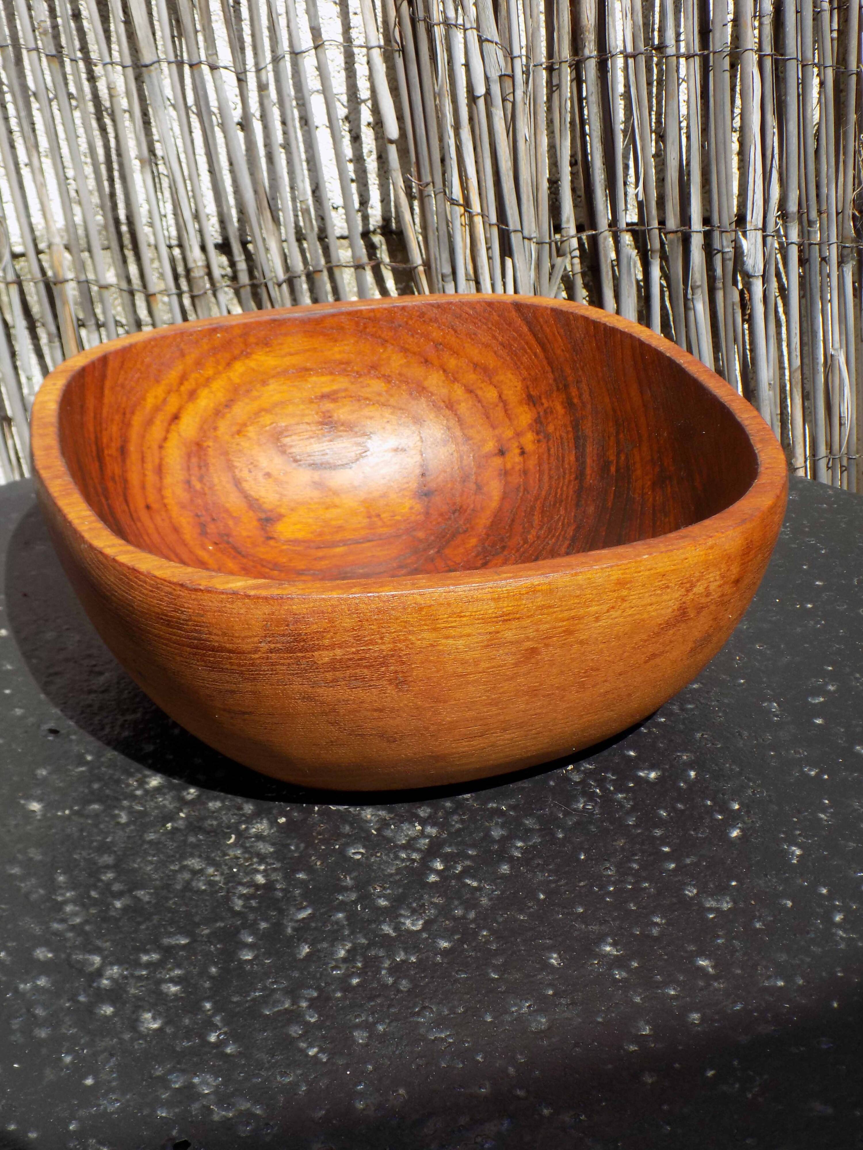 Wooden salad bowl