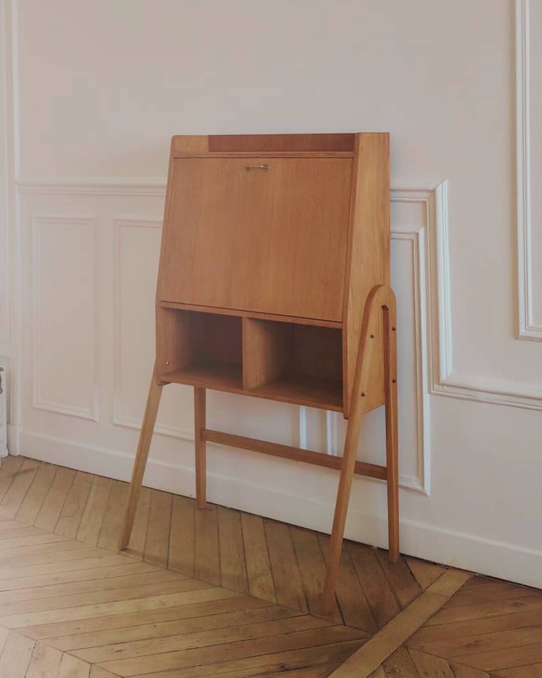 Renovated vintage Scandinavian secretary, 1950s-60s.