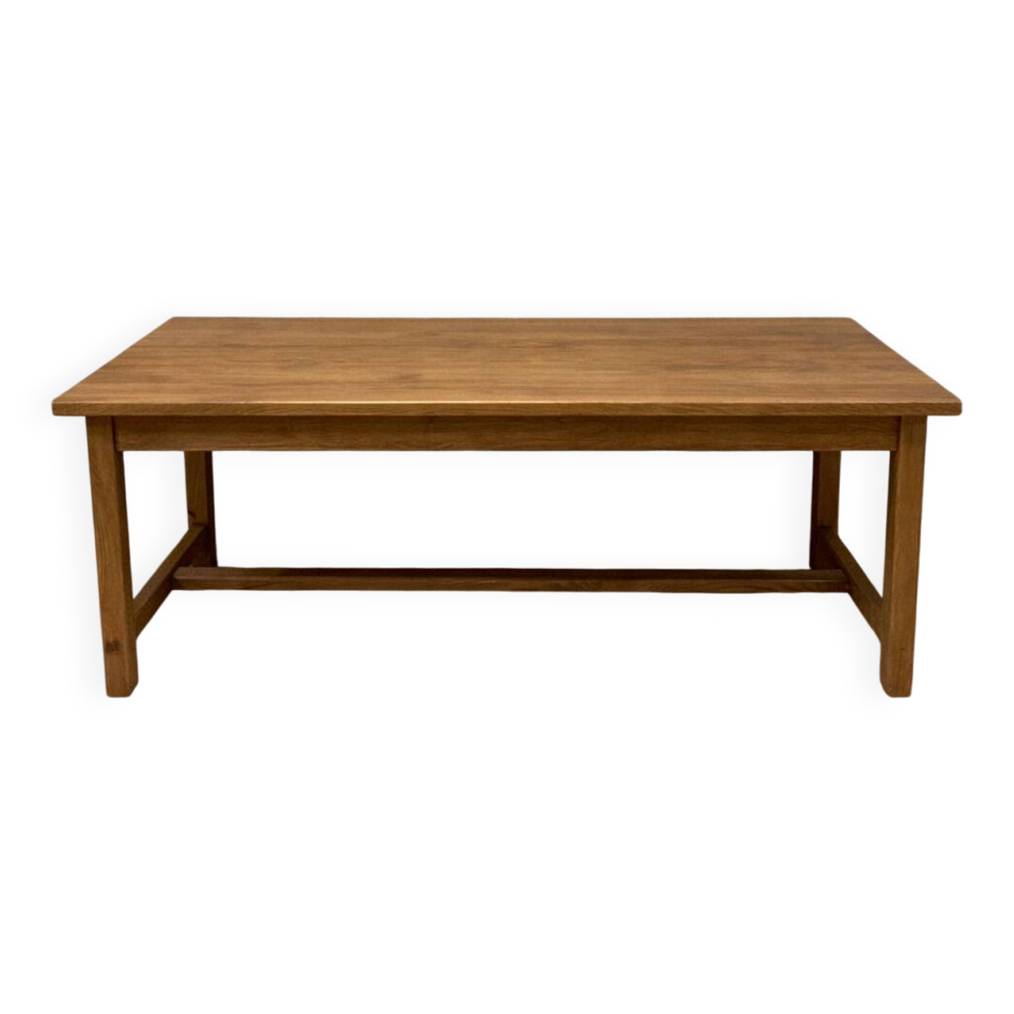 Solid wood farmhouse table - country style 230 cm