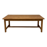 Solid wood farmhouse table - country style 230 cm