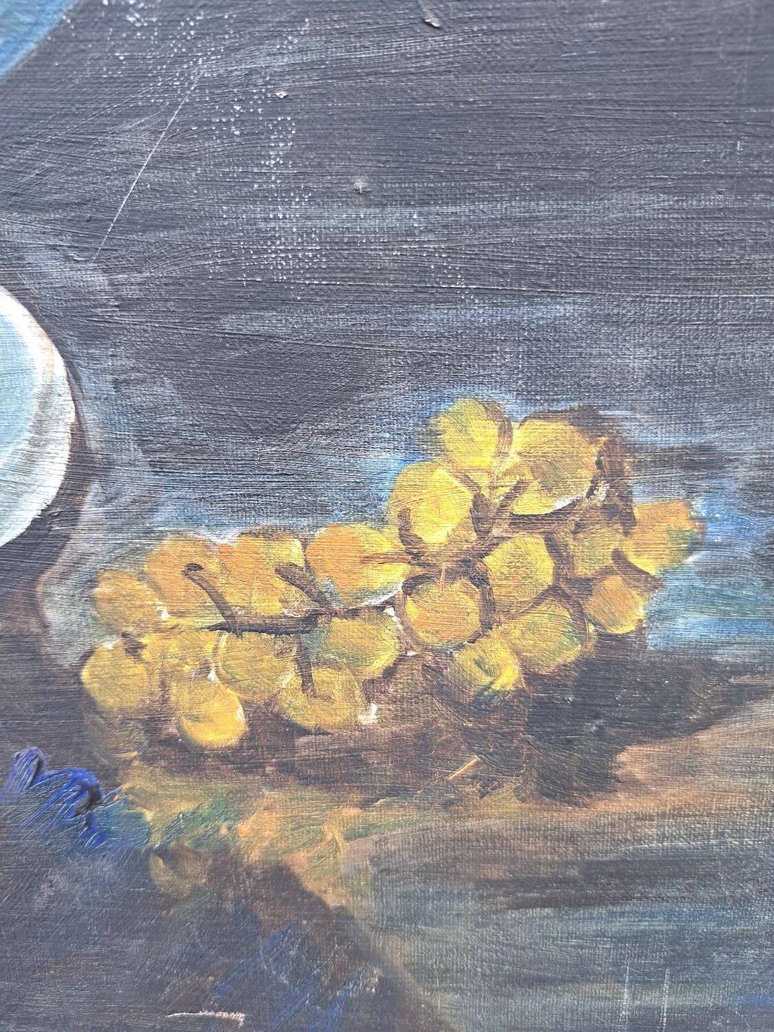 Still life painting with compotier