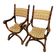 Paire de fauteuils style Renaissance en noyer