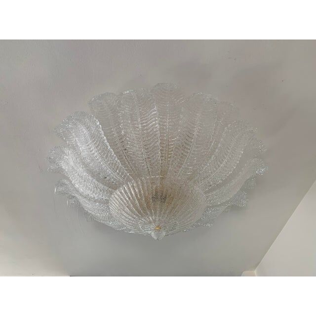 Pair of Murano glass ceiling lights