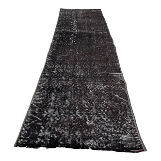 Tapis vintage distressed turkish rug runner , 205 x 54 cm